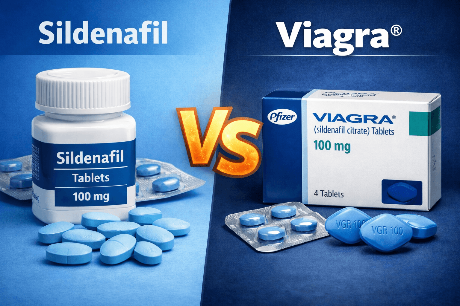 Sildenafil Versus Viagra®: How They Compare for ED Treatment in the United States